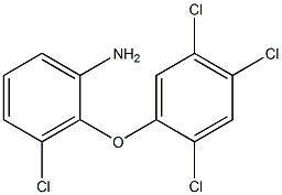 3-chloro-2-(2,4,5-trichlorophenoxy)aniline Struktur