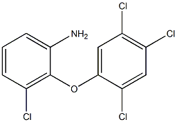 3-chloro-2-(2,4,5-trichlorophenoxy)aniline 化学構造式