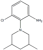 3-chloro-2-(3,5-dimethylpiperidin-1-yl)aniline Structure