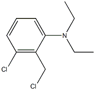 3-chloro-2-(chloromethyl)-N,N-diethylaniline 化学構造式