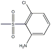 3-chloro-2-(methylsulfonyl)aniline 化学構造式