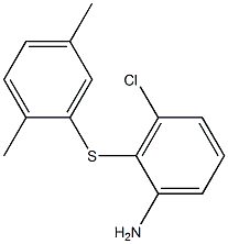 3-chloro-2-[(2,5-dimethylphenyl)sulfanyl]aniline 化学構造式