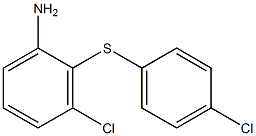 3-chloro-2-[(4-chlorophenyl)sulfanyl]aniline Structure