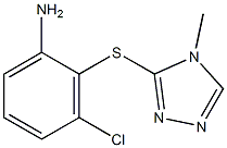 3-chloro-2-[(4-methyl-4H-1,2,4-triazol-3-yl)sulfanyl]aniline Structure