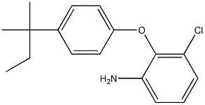 3-chloro-2-[4-(2-methylbutan-2-yl)phenoxy]aniline Struktur