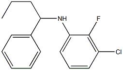 3-chloro-2-fluoro-N-(1-phenylbutyl)aniline Structure