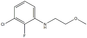 3-chloro-2-fluoro-N-(2-methoxyethyl)aniline Struktur