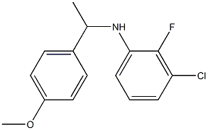3-chloro-2-fluoro-N-[1-(4-methoxyphenyl)ethyl]aniline Structure