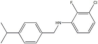  3-chloro-2-fluoro-N-{[4-(propan-2-yl)phenyl]methyl}aniline