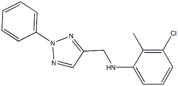 3-chloro-2-methyl-N-[(2-phenyl-2H-1,2,3-triazol-4-yl)methyl]aniline