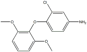 3-chloro-4-(2,6-dimethoxyphenoxy)aniline,,结构式