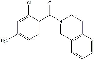 3-chloro-4-(3,4-dihydroisoquinolin-2(1H)-ylcarbonyl)aniline,,结构式