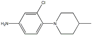 3-chloro-4-(4-methylpiperidin-1-yl)aniline Structure