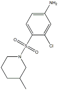 3-chloro-4-[(3-methylpiperidine-1-)sulfonyl]aniline