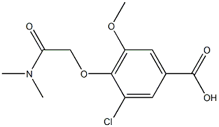 3-chloro-4-[(dimethylcarbamoyl)methoxy]-5-methoxybenzoic acid