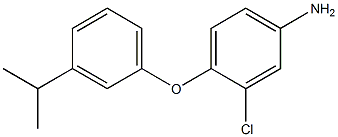 3-chloro-4-[3-(propan-2-yl)phenoxy]aniline Structure