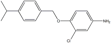 3-chloro-4-{[4-(propan-2-yl)phenyl]methoxy}aniline,,结构式