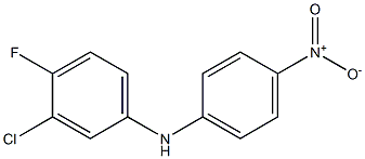 3-chloro-4-fluoro-N-(4-nitrophenyl)aniline Structure