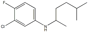 3-chloro-4-fluoro-N-(5-methylhexan-2-yl)aniline 结构式