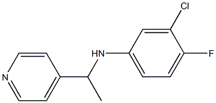 3-chloro-4-fluoro-N-[1-(pyridin-4-yl)ethyl]aniline
