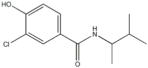 3-chloro-4-hydroxy-N-(3-methylbutan-2-yl)benzamide,,结构式