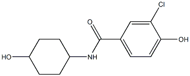 3-chloro-4-hydroxy-N-(4-hydroxycyclohexyl)benzamide Structure