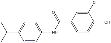 3-chloro-4-hydroxy-N-[4-(propan-2-yl)phenyl]benzamide Struktur