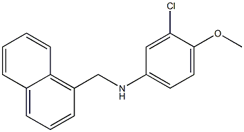 3-chloro-4-methoxy-N-(naphthalen-1-ylmethyl)aniline 结构式