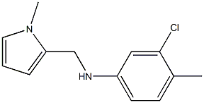 3-chloro-4-methyl-N-[(1-methyl-1H-pyrrol-2-yl)methyl]aniline Structure