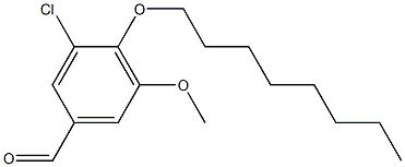 3-chloro-5-methoxy-4-(octyloxy)benzaldehyde Structure