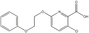 3-chloro-6-(2-phenoxyethoxy)pyridine-2-carboxylic acid