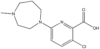 3-chloro-6-(4-methyl-1,4-diazepan-1-yl)pyridine-2-carboxylic acid