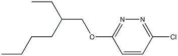 3-chloro-6-[(2-ethylhexyl)oxy]pyridazine 化学構造式