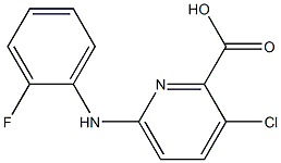 3-chloro-6-[(2-fluorophenyl)amino]pyridine-2-carboxylic acid