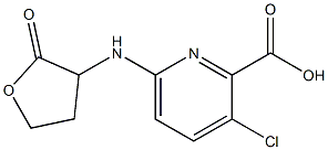 3-chloro-6-[(2-oxooxolan-3-yl)amino]pyridine-2-carboxylic acid Structure