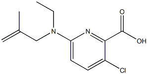 3-chloro-6-[ethyl(2-methylprop-2-en-1-yl)amino]pyridine-2-carboxylic acid