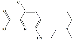 3-chloro-6-{[2-(diethylamino)ethyl]amino}pyridine-2-carboxylic acid Structure