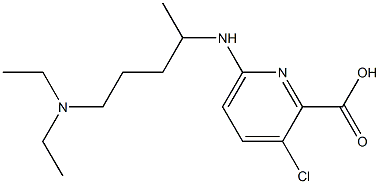 3-chloro-6-{[5-(diethylamino)pentan-2-yl]amino}pyridine-2-carboxylic acid,,结构式