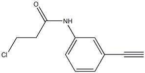3-chloro-N-(3-ethynylphenyl)propanamide Structure