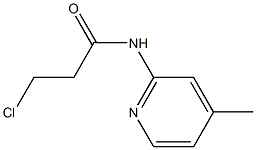 3-chloro-N-(4-methylpyridin-2-yl)propanamide Structure