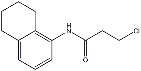 3-chloro-N-(5,6,7,8-tetrahydronaphthalen-1-yl)propanamide,,结构式