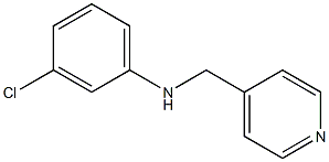 3-chloro-N-(pyridin-4-ylmethyl)aniline Structure