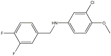 3-chloro-N-[(3,4-difluorophenyl)methyl]-4-methoxyaniline Structure