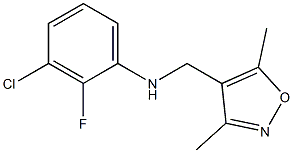 3-chloro-N-[(3,5-dimethyl-1,2-oxazol-4-yl)methyl]-2-fluoroaniline