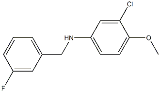 3-chloro-N-[(3-fluorophenyl)methyl]-4-methoxyaniline