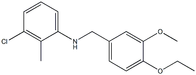  3-chloro-N-[(4-ethoxy-3-methoxyphenyl)methyl]-2-methylaniline