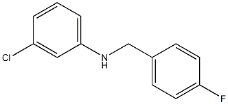 3-chloro-N-[(4-fluorophenyl)methyl]aniline