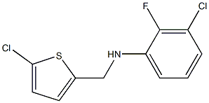  3-chloro-N-[(5-chlorothiophen-2-yl)methyl]-2-fluoroaniline