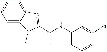 3-chloro-N-[1-(1-methyl-1H-1,3-benzodiazol-2-yl)ethyl]aniline