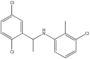 3-chloro-N-[1-(2,5-dichlorophenyl)ethyl]-2-methylaniline,,结构式